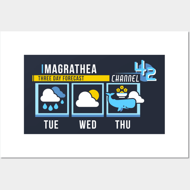 Magrathea Forecast Wall Art by chocopants